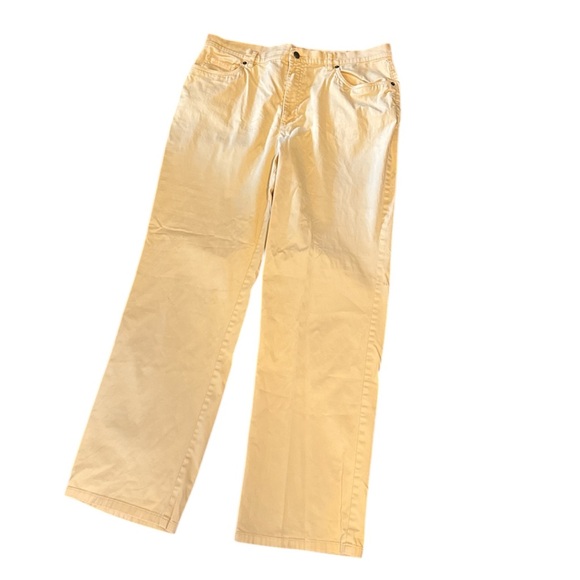 Talbots Women’s stretch yellow jeans size 14 - Picture 4 of 12